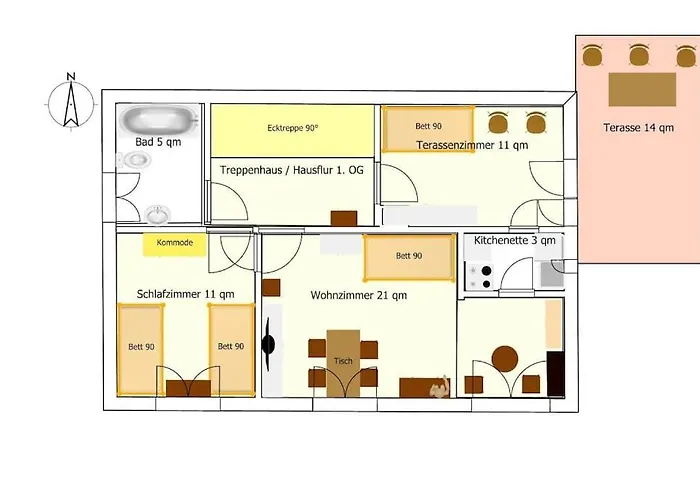 شقة Erholung Mit Seesicht, Terrasse Und Garten اوبرلنغن