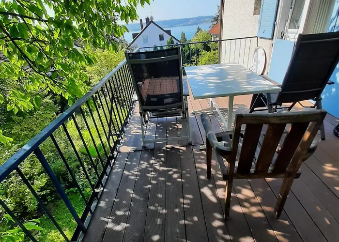 شقة Erholung Mit Seesicht, Terrasse Und Garten اوبرلنغن